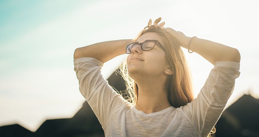 Well-being of the mind with a flat stomach