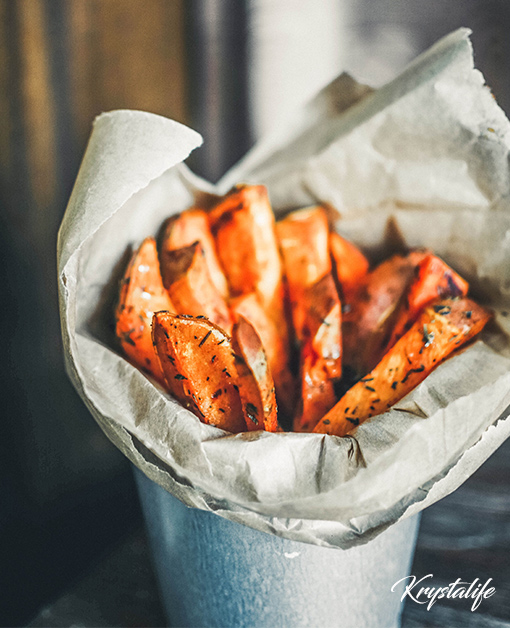 Easy Baked Sweet potato fries - a recipe of Krystalife