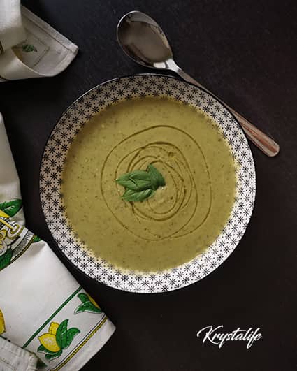 Velouté chèvre courgette