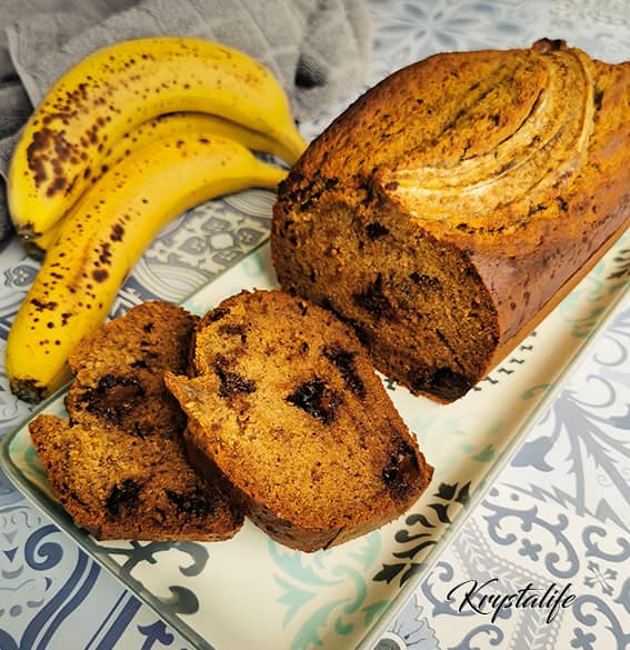 Banana bread healthy avec des bananes bien mures