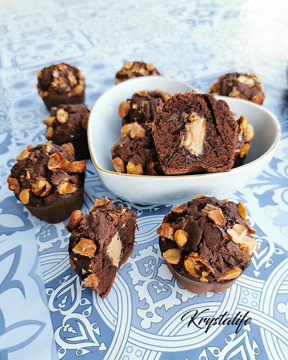 Muffins chocolat coeur Nocciolata