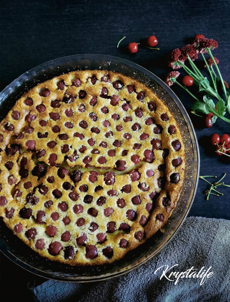 Clafoutis aux cerises rhum coco