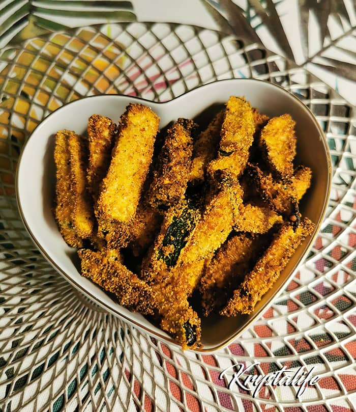 Frites de courgettes au airfryer