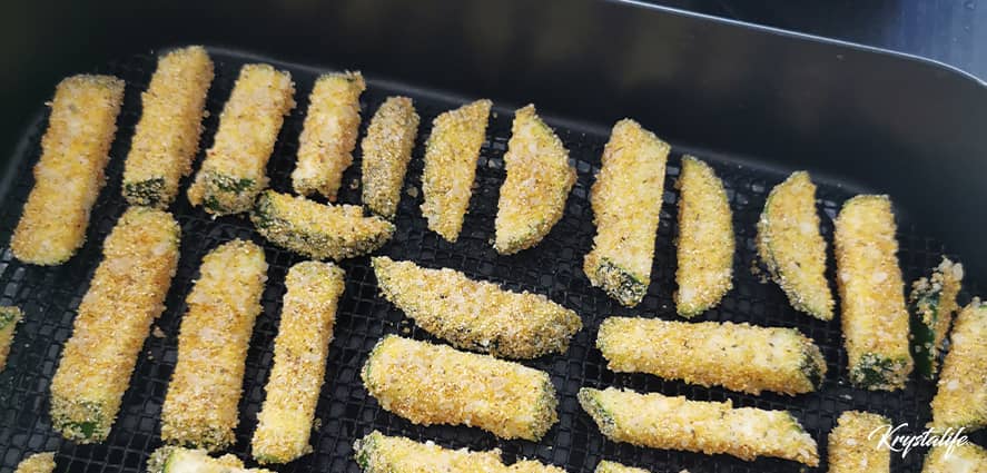 Frites de courgettes au airfryer